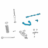 OEM 1997 Toyota Tacoma Upper Control Arm Diagram - 48067-35050