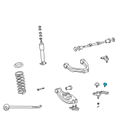 OEM 2000 Toyota Tacoma Spring Bumper Diagram - 48332-04030