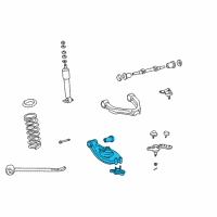 Genuine Toyota Tacoma Lower Control Arm diagram