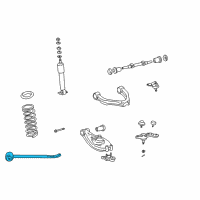 OEM Toyota Tacoma Strut Rod Diagram - 48660-35011