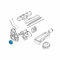 OEM GMC Sierra 2500 HD Balancer Asm, Crankshaft Diagram - 97780412