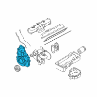 OEM Chevrolet Silverado 3500 Cover, Engine Front Diagram - 97225443