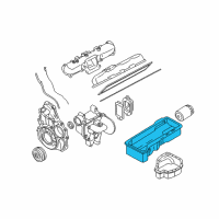 OEM 2008 Chevrolet Silverado 2500 HD Upper Oil Pan Diagram - 98005474