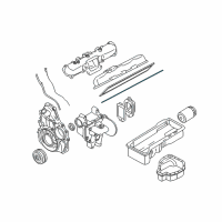 OEM 2003 GMC Sierra 3500 Valve Cover Gasket Diagram - 97188896