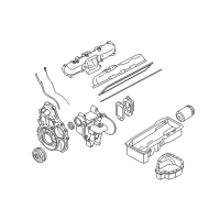 OEM 2002 Chevrolet Silverado 3500 Dipstick Diagram - 97287502