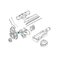 OEM GMC Sierra 3500 Front Cover Seal Diagram - 97209341