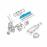 OEM 2004 Chevrolet Silverado 3500 Cover, Valve Rocker Arm Diagram - 97223425