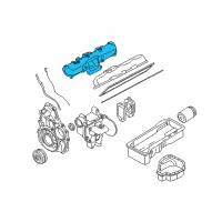 OEM 2004 Chevrolet Silverado 2500 HD Valve Cover Diagram - 97223559