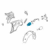 OEM 2014 Hyundai Genesis Coupe Housing-Fuel Filler Door Diagram - 81595-2M000