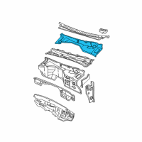 OEM Chevrolet K2500 Suburban Panel-Plenum Lower Diagram - 15978125