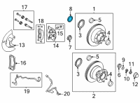 OEM Ford E-250 Front Hub Seal Diagram - 1C2Z-1S175-BA