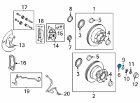 OEM 1997 Ford F-250 HD Side Bearings Diagram - BC2Z-1216-B
