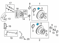 OEM Ford E-350 Econoline Club Wagon Side Bearings Diagram - C9AZ-4222-A