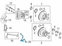 OEM 2014 Ford E-250 Brake Hose Diagram - 8C2Z-2078-BL