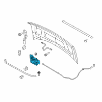 OEM 2006 Ford Ranger Latch Diagram - 6L5Z-16700-AA
