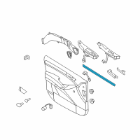 OEM 2007 Hyundai Veracruz Weatherstrip-Front Door Belt Inside LH Diagram - 82231-3J000