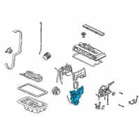 OEM Acura Integra Cover, Timing Belt (Lower) Diagram - 11810-PR3-010