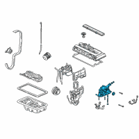 OEM 1991 Acura Integra Pump Assembly, Oil Diagram - 15100-PR4-A03