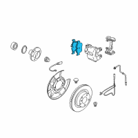 OEM 2006 BMW 330xi Rear Brake Pad Set Diagram - 34-21-6-775-678
