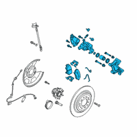 OEM 2019 Hyundai Tucson Brake Assembly-RR Wheel, RH Diagram - 58230-D3710