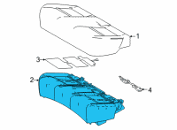 OEM Lexus NX350 PAD, RR SEAT CUSHION Diagram - 71611-78010