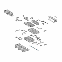 OEM 2016 Lexus LS600h Battery Cables Diagram - G92X150021