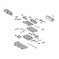 OEM 2015 Lexus LS600h Battery Cables Diagram - G92V250011