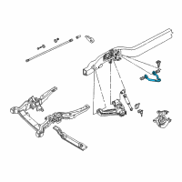 OEM 1996 GMC K1500 Upper Control Arm Diagram - 12376163