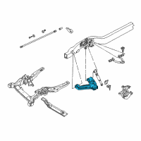 OEM 1994 GMC Safari Lower Control Arm Diagram - 12389410