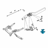 OEM 2004 GMC Safari Steering Knuckle Diagram - 18060693