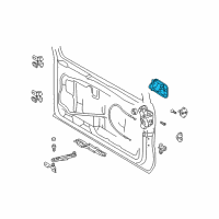 OEM Lexus GX470 Back Door Outside Handle Diagram - 69023-60012-G3