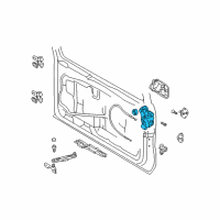 OEM 2004 Lexus GX470 Motor Lock Assembly Diagram - 69110-60192