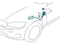 OEM 2021 BMW 330e xDrive CHARGE SOCKET WITH CHARGE CA Diagram - 61-12-5-A1C-B07