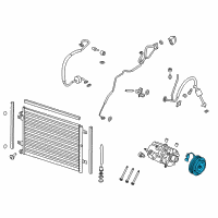 OEM Ford F-250 Super Duty Clutch & Pulley Diagram - HC3Z-19D786-C