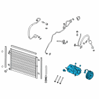 OEM 2022 Ford F-350 Super Duty Compressor Assembly Diagram - LC3Z-19703-BC