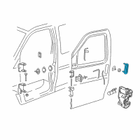 OEM Chevrolet Handle, Outside Diagram - 25942271