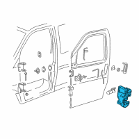 OEM 2010 Chevrolet Express 2500 Lock Assembly Diagram - 89044528