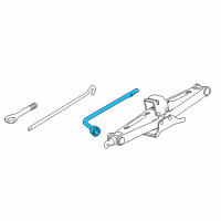 OEM 2017 Nissan Murano Wrench-Wheel Nut Diagram - 99545-0U00A