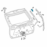 OEM 2021 Toyota RAV4 Lift Cylinder Upper Bracket Diagram - 68945-42030