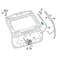 OEM 2021 Toyota RAV4 Prime Lift Cylinder Lower Bracket Diagram - 68948-42030