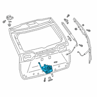 OEM 2021 Toyota RAV4 Prime Lock Assembly Diagram - 69350-42080