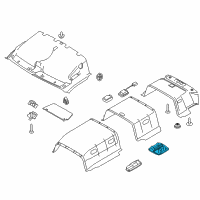 OEM 2015 Ford Transit-350 HD Overhead Lamp Diagram - BK3Z-13776-AA