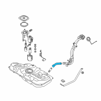 OEM Hyundai Elantra Coupe Hose-Fuel Filler Diagram - 31036-3X610