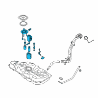 OEM 2014 Kia Forte Koup Fuel Pump Complete Diagram - 311102V500