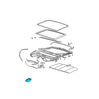 OEM 1998 Buick Regal SWITCH, Sun Roof Control Diagram - 10290050