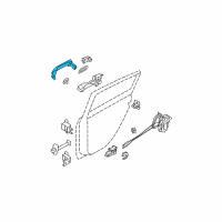 OEM Nissan Outside Door Handle Diagram - 82641-ZW40E