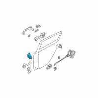 OEM 2011 Nissan Versa Hinge Assy-Rear Door Diagram - 82401-ED000