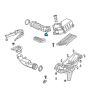 OEM Honda Clip (D32.6) Diagram - 17652-5WJ-A01
