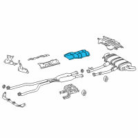 OEM Lexus LC500h INSULATOR, FR Floor Diagram - 58151-11020