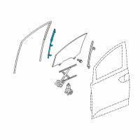 OEM 2014 Honda Odyssey Sash, R. FR. Door (Lower) (FR) Diagram - 72230-TK8-A01